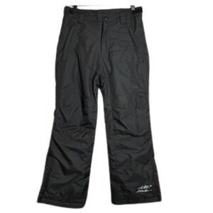 Eddie‎ Bauer Kids Powder Search Snow Pants Black M 10/12 Insulated Ski Gorpcore